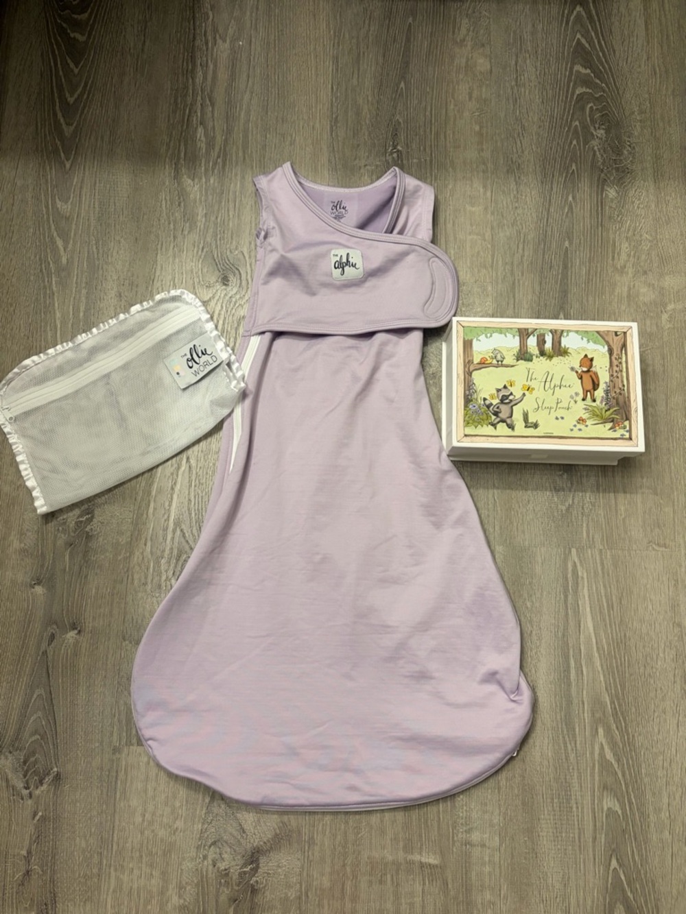 The Ollie World Alphie Sleep Pouch- Purple- 4-14 Months- New With Tags